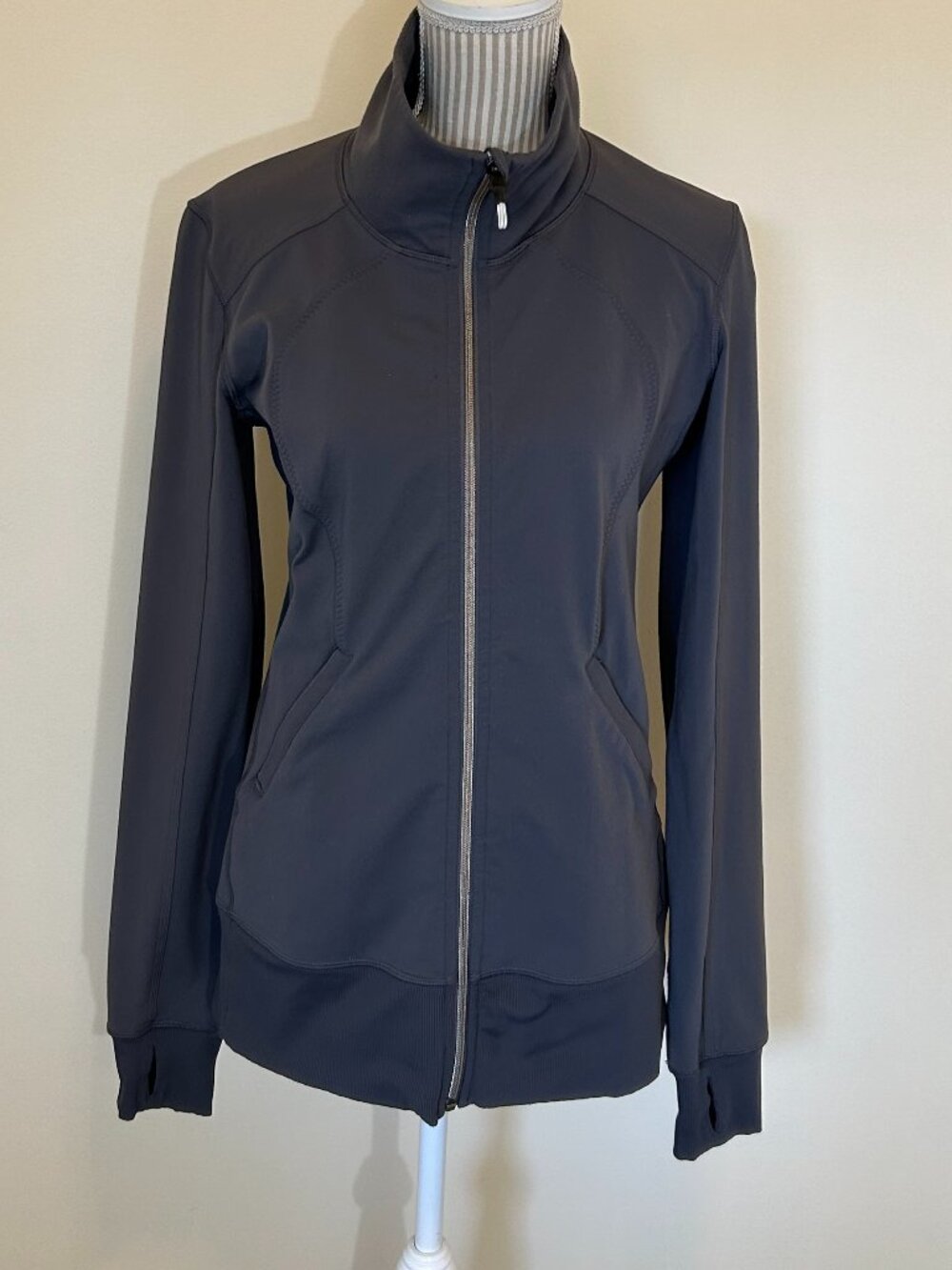Lululemon Athletica Full Zipper Jacket Grey Size 10